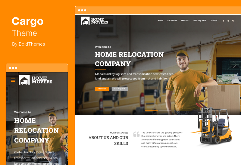 Fracht-Thema - Transport & Logistik WordPress-Thema