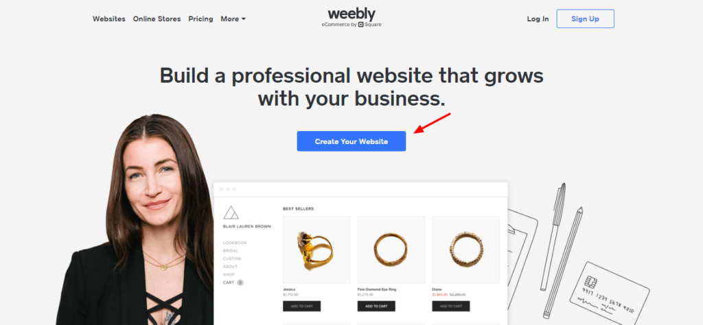 Cel mai bun generator de site-uri web gratuit - pagina de pornire Weebly