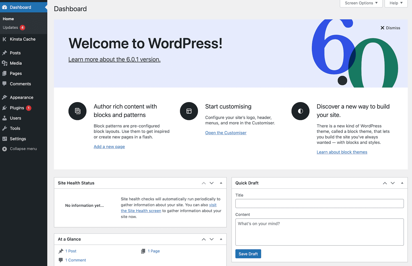 Öffnen Sie das Offline-Site-Dashboard