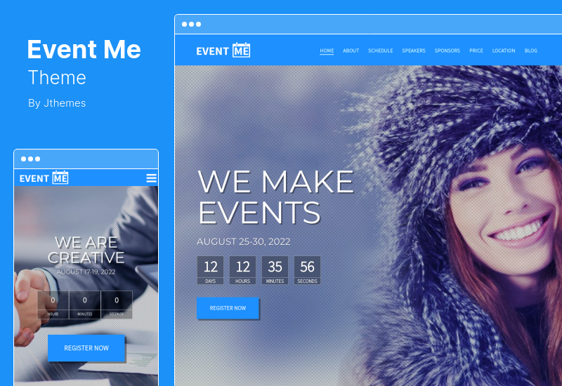 EventMe Theme - Tema de WordPress para eventos corporativos