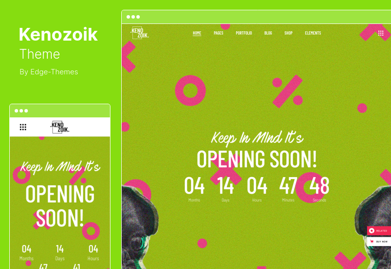 Tema Kenozoik - Tema de WordPress para Portafolio Vibrante