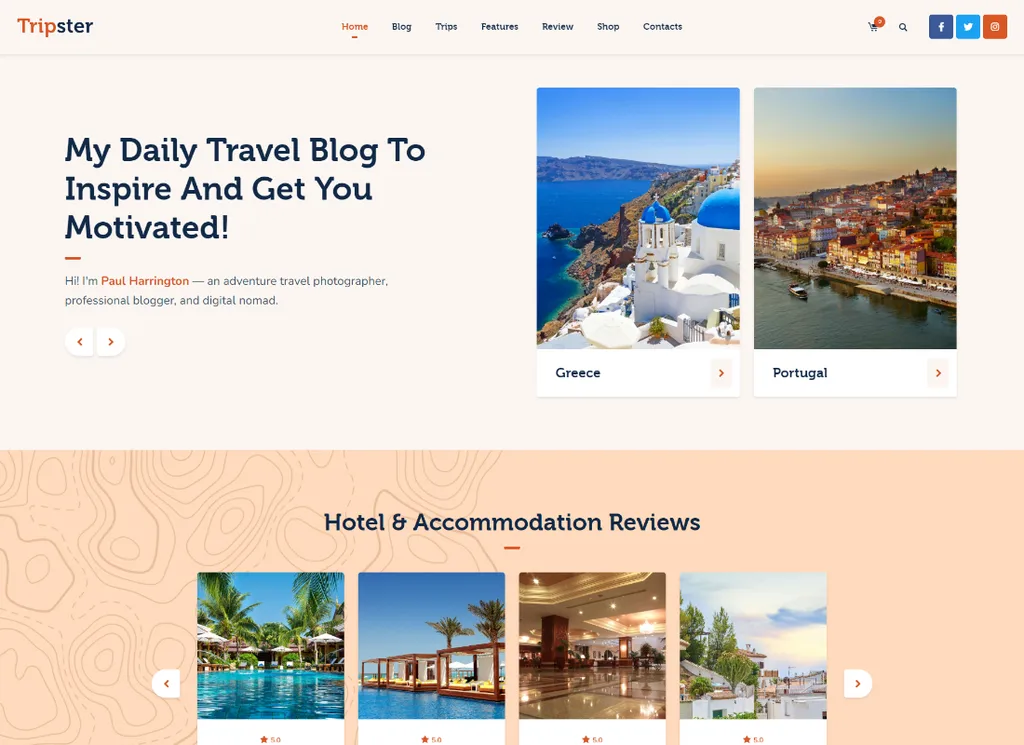 Tripster | Blog WordPress na temat podróży i stylu życia