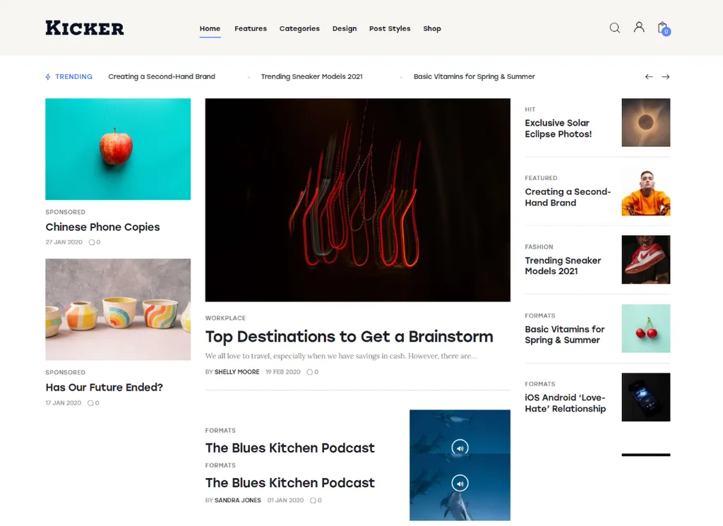 Kopacz | Uniwersalny Blog Magazine Motyw WordPress + Gutenberg