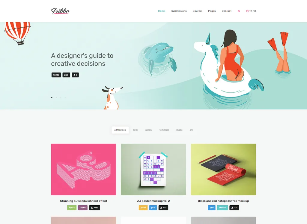 Fribbo | Motyw WordPress z gratisami