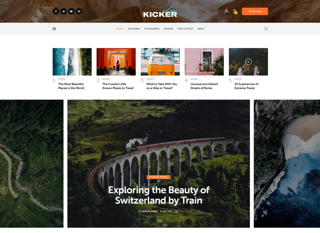 Kopacz | Uniwersalny Blog Magazine Motyw WordPress + Gutenberg