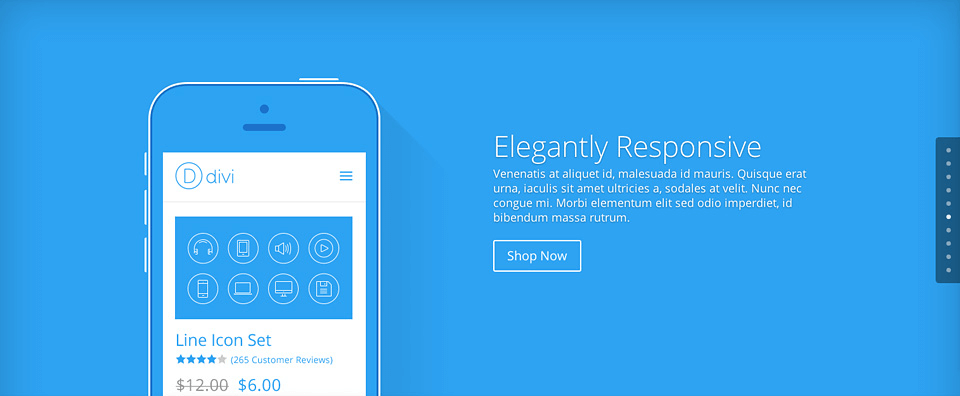 ドットナビゲーションの例