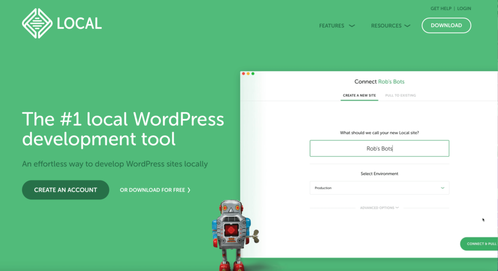 Outil de développement WordPress local