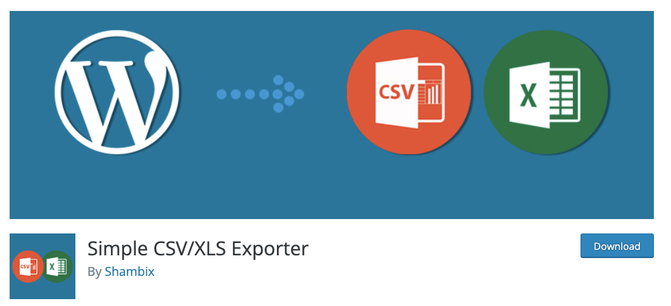 Esportatore CSV/XLS semplice