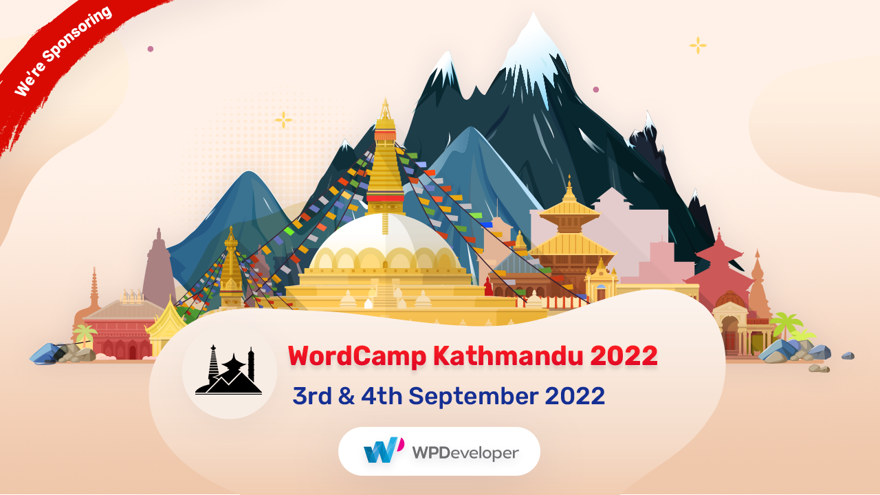 WordCamp Kathmandu 2022:WPDeveloper 正在赞助 - 再见! 1 WordCamp Kathmandu