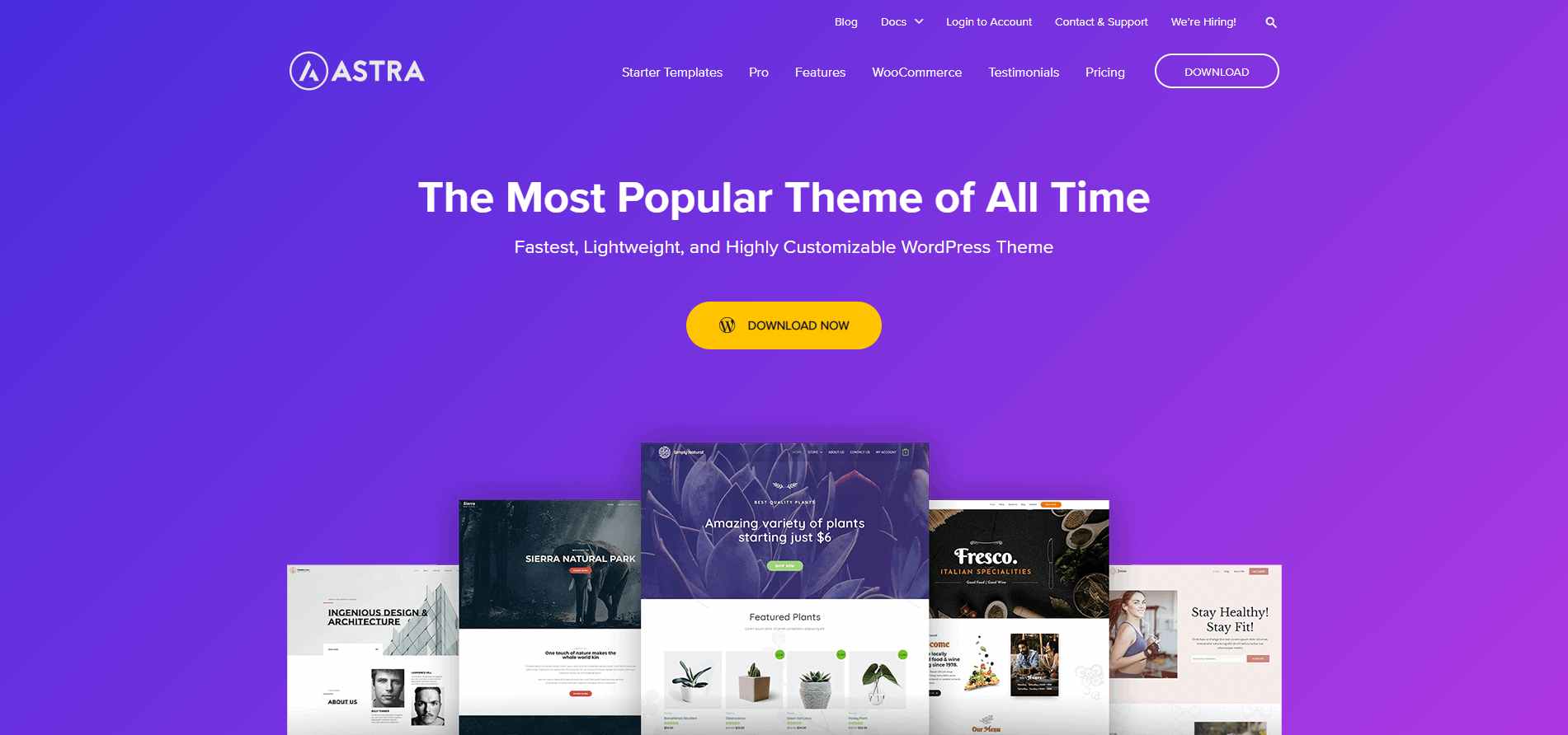 Astra – Tema WordPress grátis