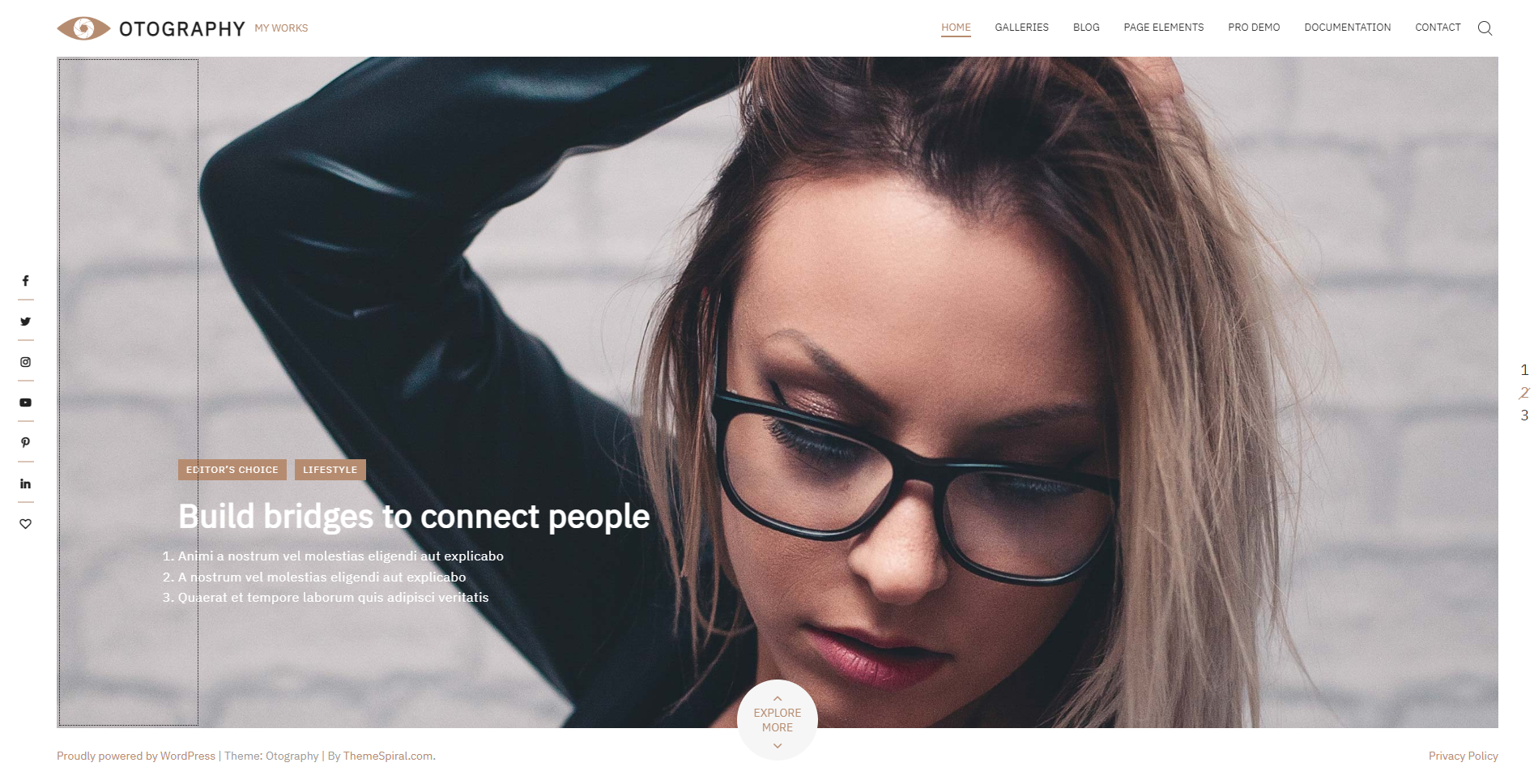 Otography - 写真の WordPress テーマ