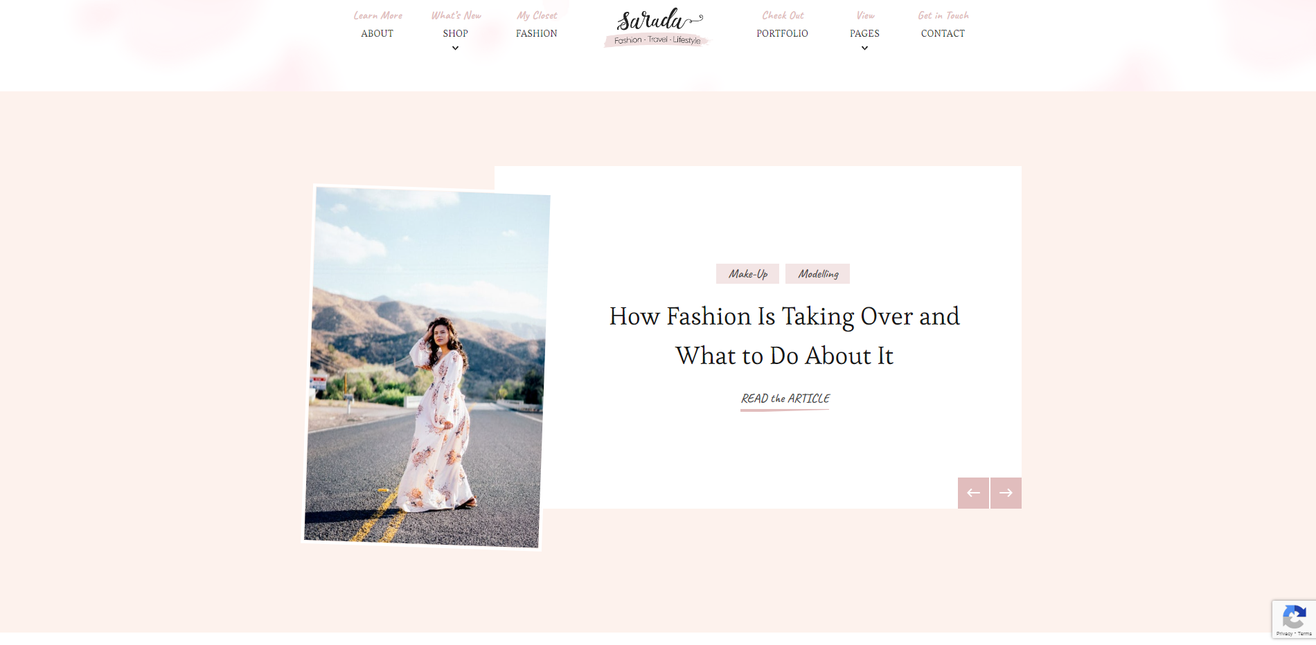 Sarada - ธีม WordPress แฟชั่น