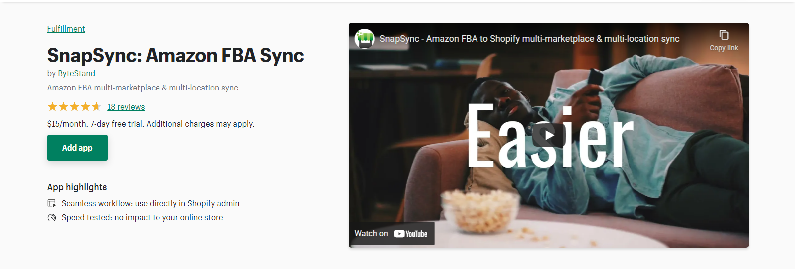 SnapSync - Shopify sprzedawaj na amazon