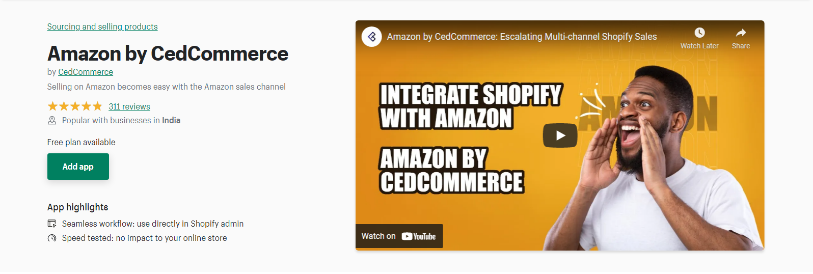 Amazon od CedCommerce - Shopify sprzedaj na amazon
