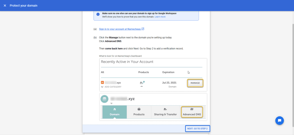 将 TXT 记录添加到 DNS 设置