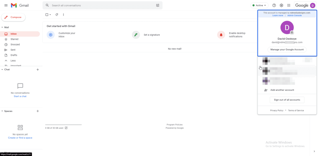 Gmail 域名