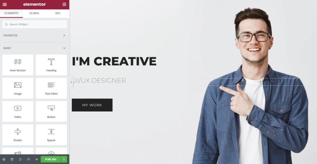 Cómo crear un sitio web de una página con Elementor en WordPress 6 Navigation Menu HappyAddons