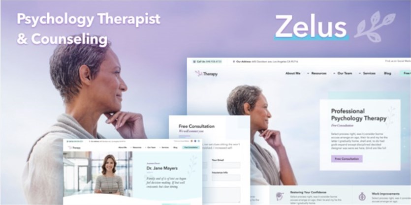 WordPress の Zelus Therapist テーマ