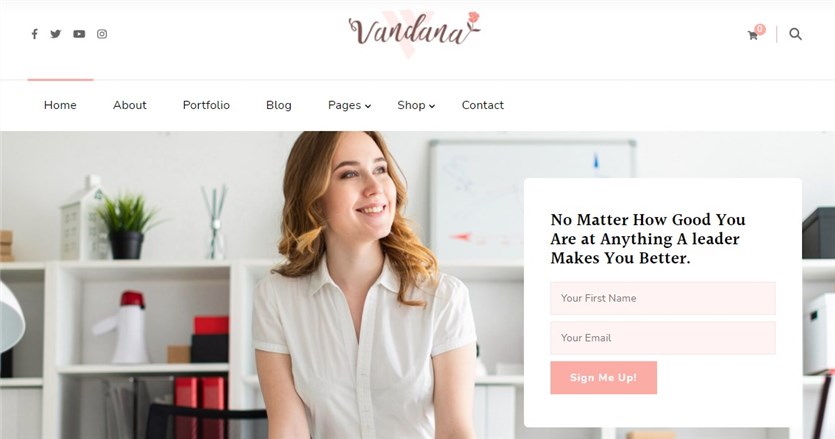 Vandana WordPress コーチングテーマ