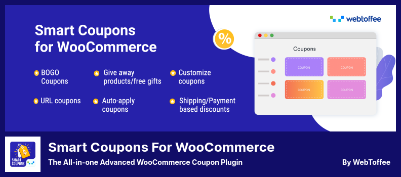 คูปองอัจฉริยะสำหรับปลั๊กอิน WooCommerce - ปลั๊กอินคูปอง WooCommerce ขั้นสูงแบบ All-in-one