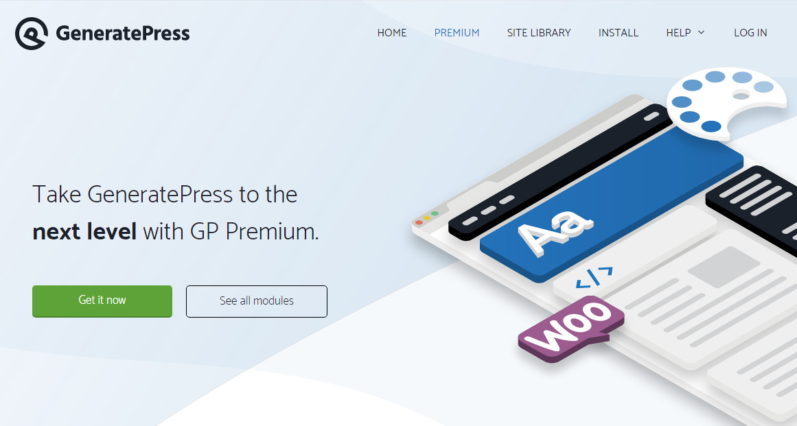 GeneratePress รูปภาพหน้าแรก