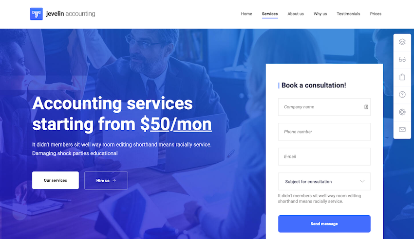 Responsywny motyw WordPress Jevelin