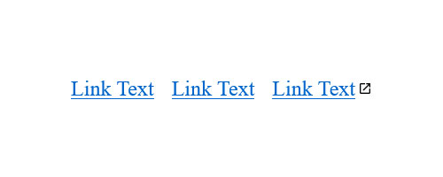 إضافة رمز إلى رابط خارجي عبر مثال css