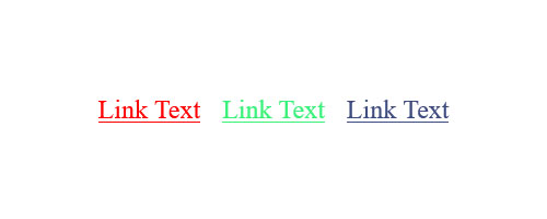 تغيير لون الارتباط عبر أمثلة css