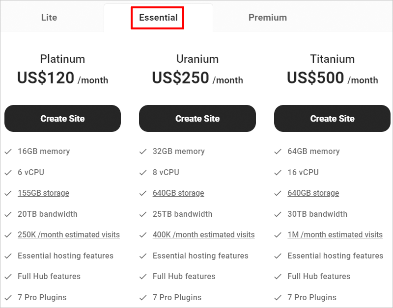 WPMU DEV 호스팅 계획 - 필수