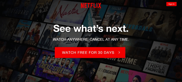 号召性用语 Netflix