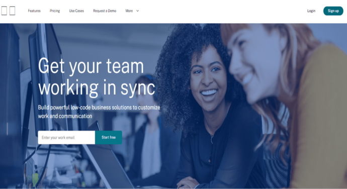 Podio CRM 소프트웨어 홈페이지