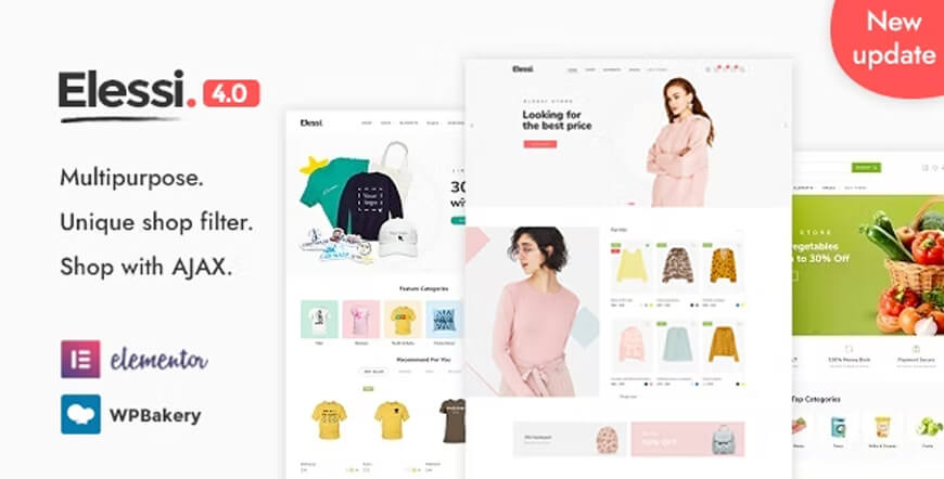 Elessi - motyw ajax woocommerce