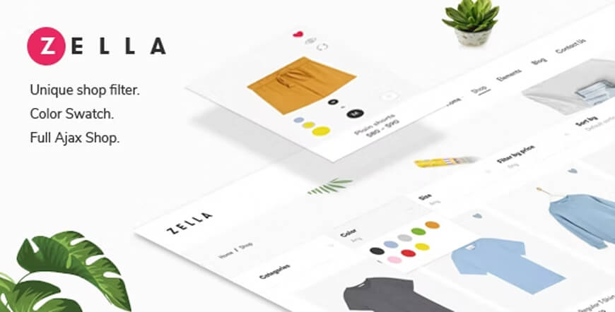 Zella - najlepszy motyw WordPress Ajax