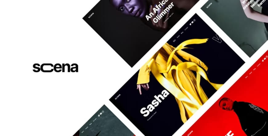Scena - motyw WordPress portfolio ajax