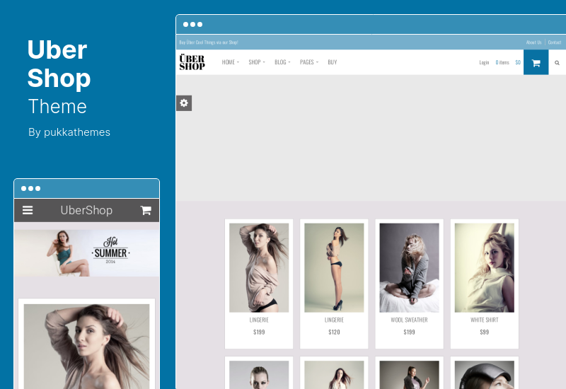 UberShop 테마 - 반응형 플랫 WooCommerce 테마