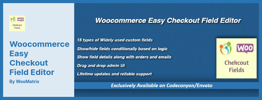 Woocommerce Easy Checkout Field Editor Plugin - Adăugarea, editarea și ștergerea câmpurilor din pluginul Checkout Form