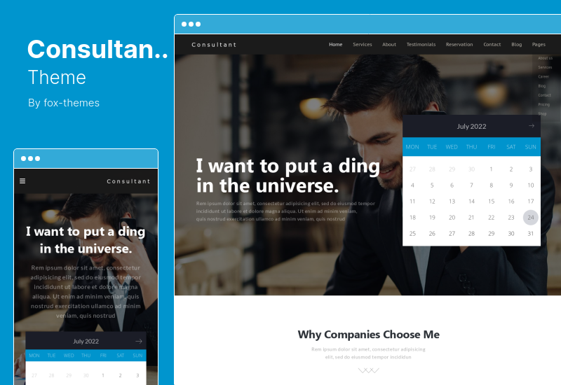 Berater-Thema - Modernes Mehrzweck-Business-WordPress-Thema