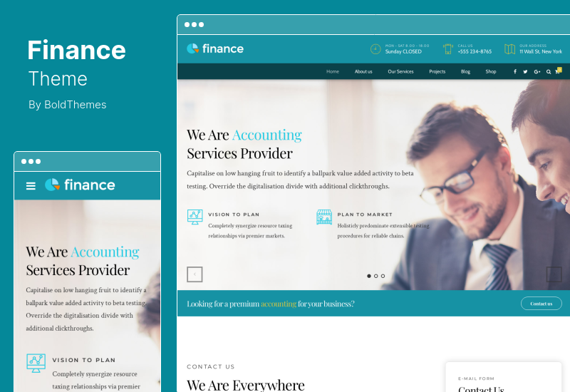 Finance Theme - Buchhaltung & Beratung WordPress Theme