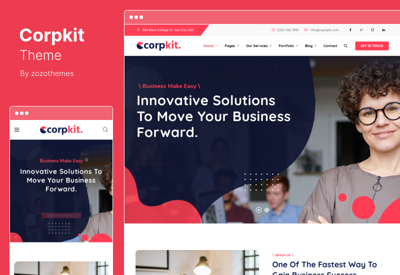 Corpkit-Thema - WordPress-Thema für Unternehmensberatung