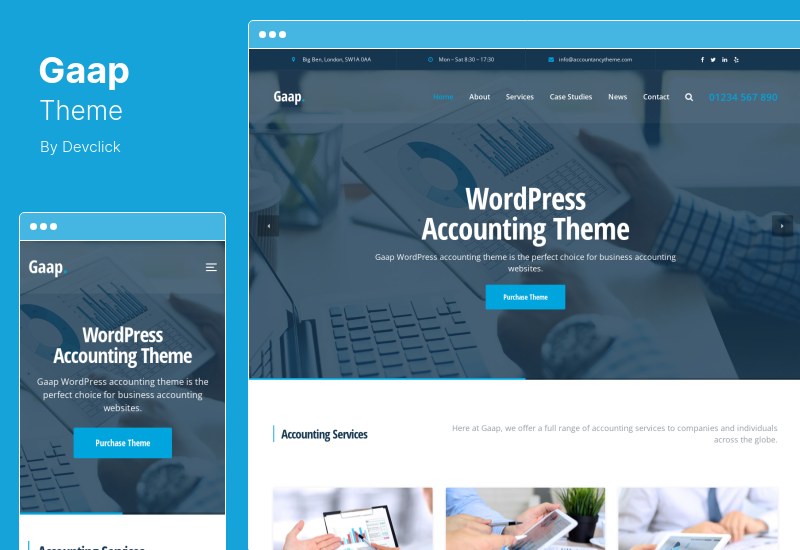 Gaap-Thema - Buchhaltungs-WordPress-Theme