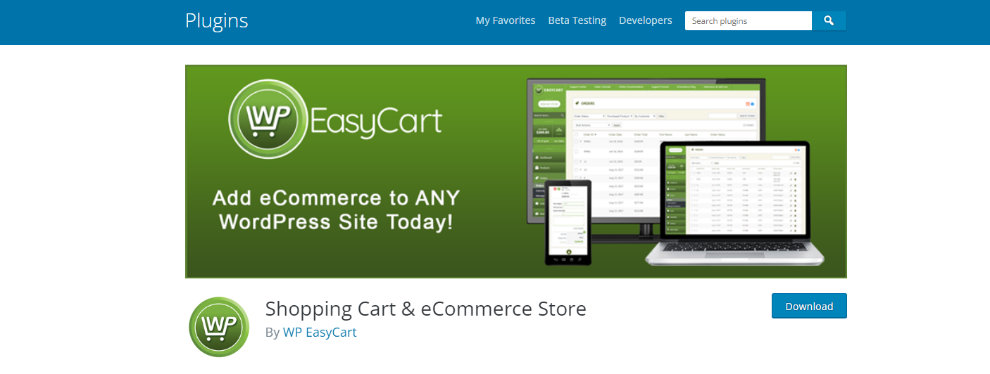 WP EasyCart - Wtyczki WordPress eCommerce