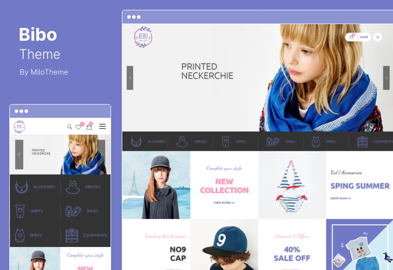 Bibo 主題 - 嬰兒商店和兒童商店 WooCommerce WordPress 主題