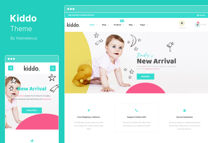 Kiddo 主題 - 兒童時尚 WooCommerce WordPress 主題