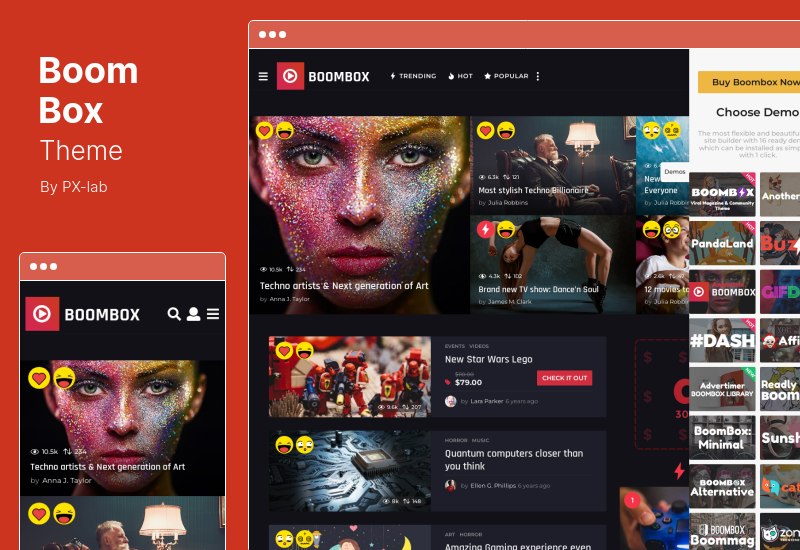 BoomBox 主題 - 病毒雜誌 WordPress 主題