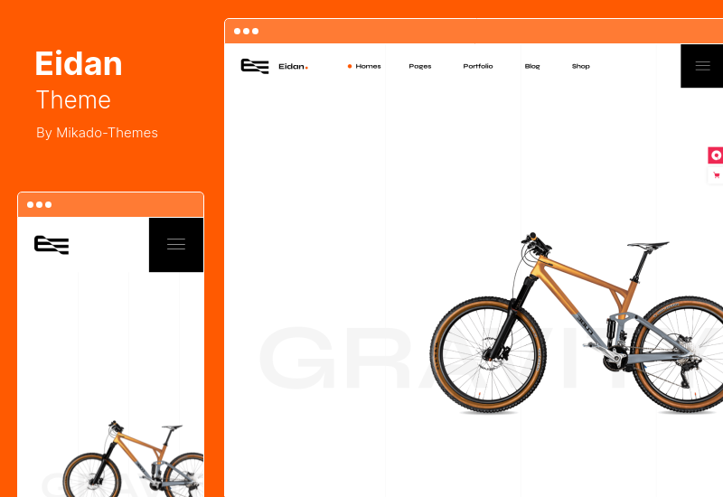 Eidan-Thema – WordPress-Theme für Kreativagenturen