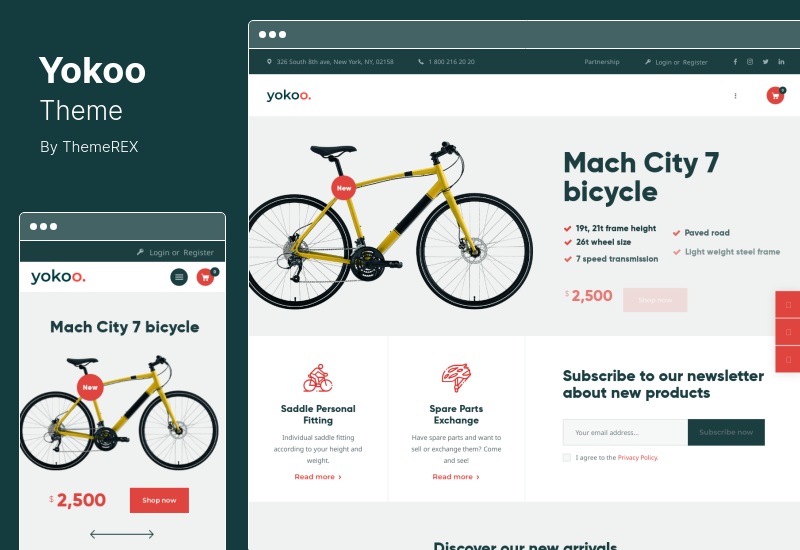 Yokoo Theme - Fahrradladen & Fahrradverleih WordPress Theme