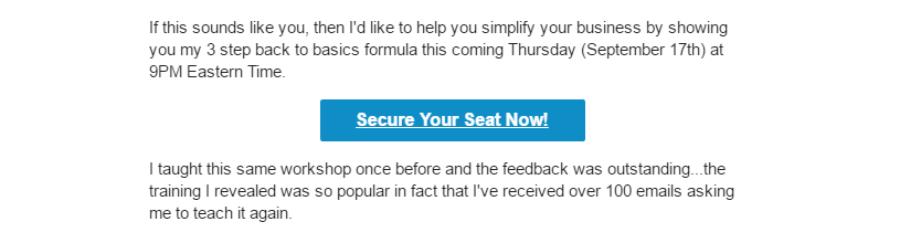 Un exemple d'appel à l'action convaincant.