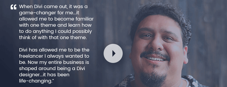 Un exemple de témoignage sur Divi.