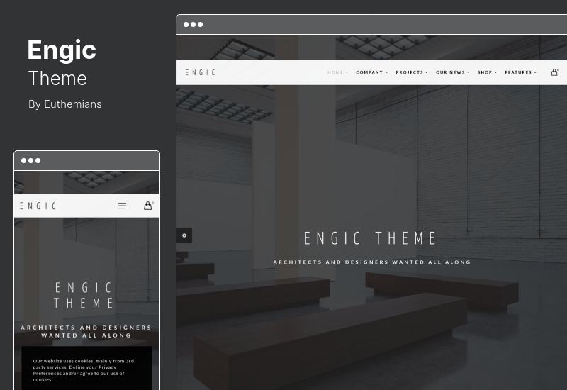 Engic Theme - Un elegante tema WordPress reattivo multiuso
