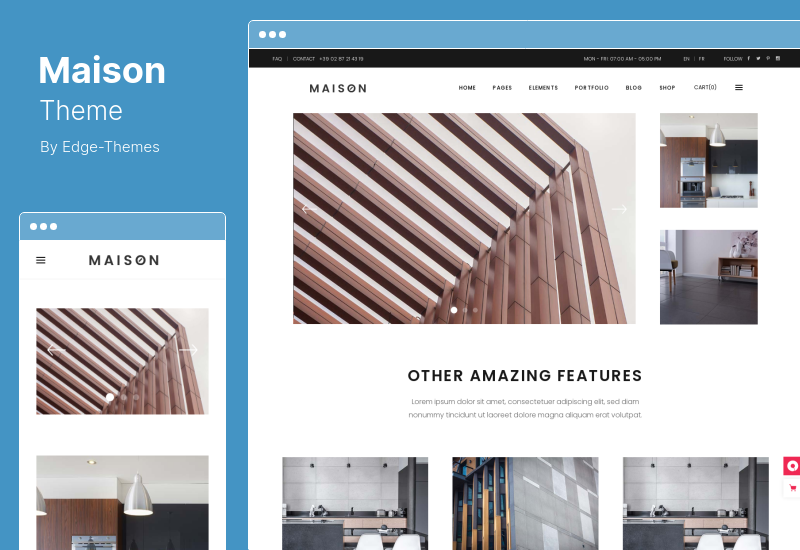 Tema Maison - Tema WordPress moderno per interior designer e architetti